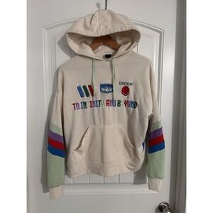 Pixar Our Universe‎ Hoodie Womens Multicolor XS Toy Story Buzz Lightyear